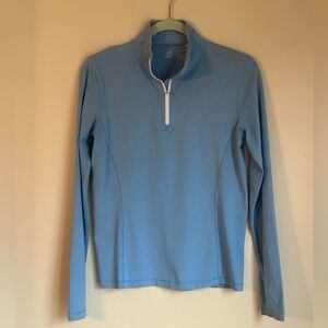 TASC Performance 1/4 Zip Pullover Activewear Women’s Small Blue